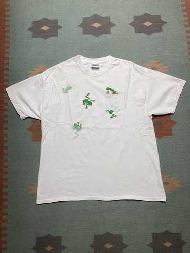 Animal Tee × Hanes × Vintage Vintage t shirt frog… - image 1