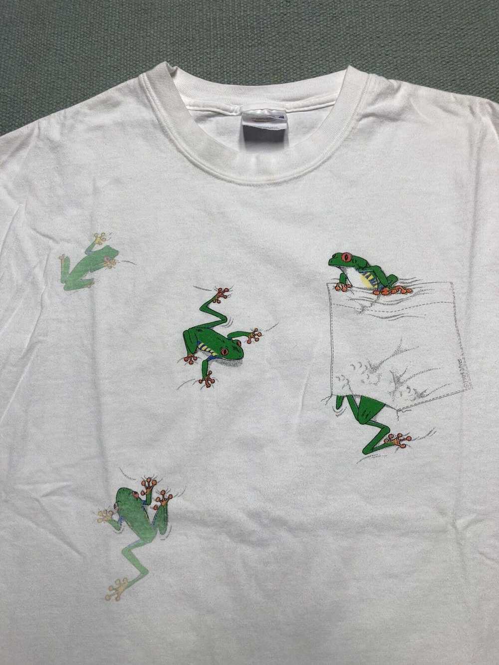Animal Tee × Hanes × Vintage Vintage t shirt frog… - image 2