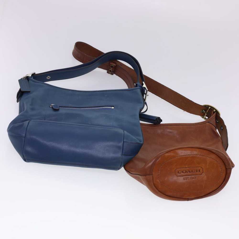 Coach Coach Shoulder Bag Leather 2Set Brown Blue … - image 2