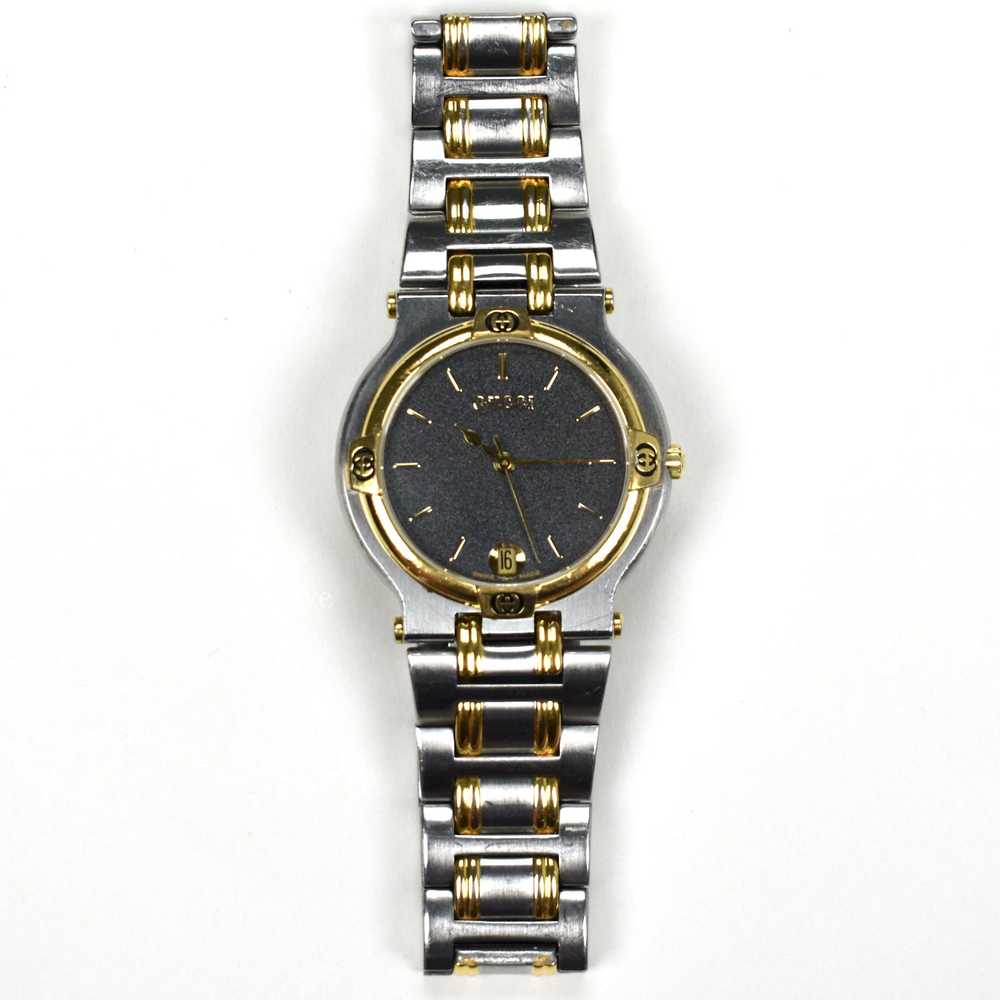 Gucci Gucci 9000M Gold Steel Graphite Dial Watch … - image 9