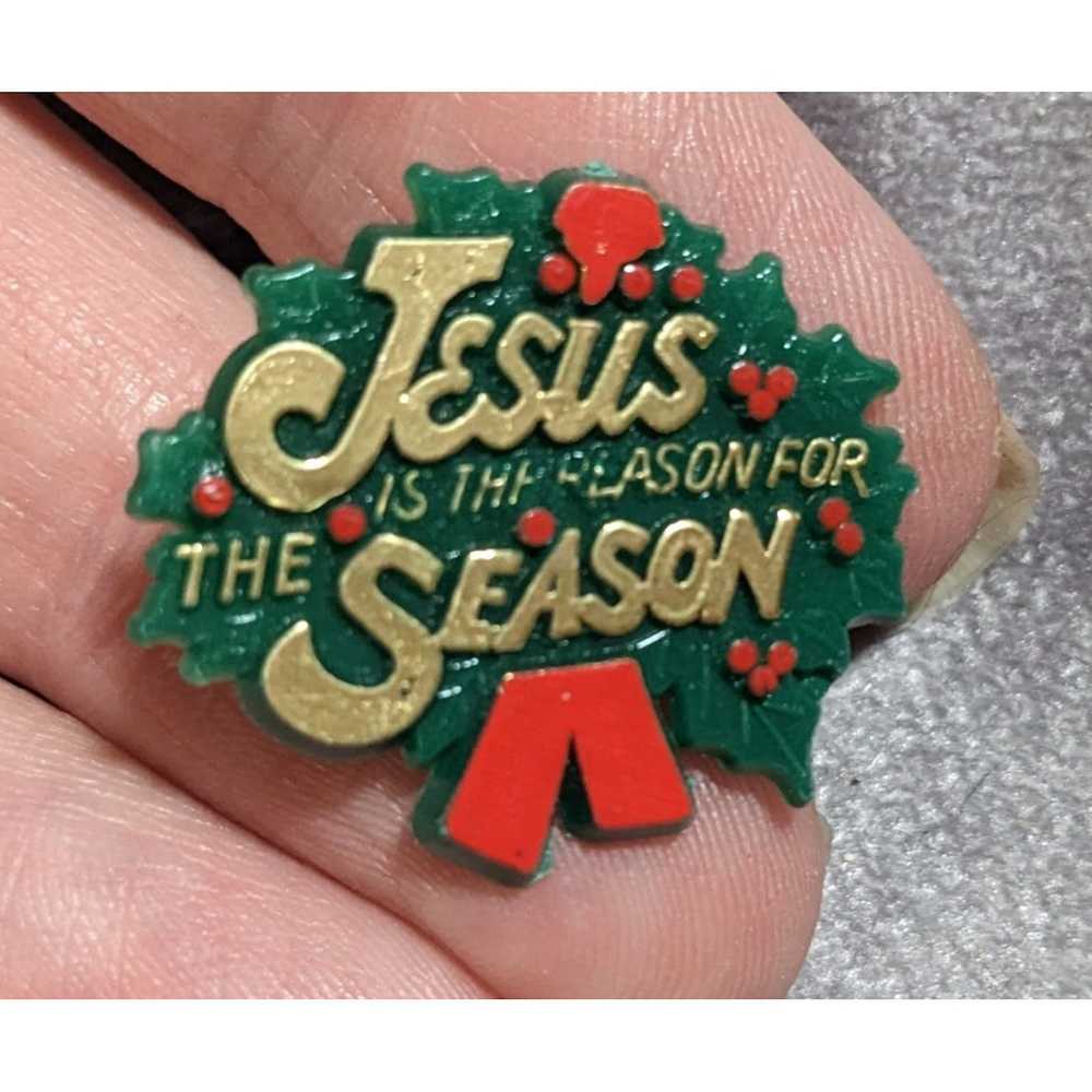 Other Jesus Is The Reason For The Season Lapel Pin - image 1