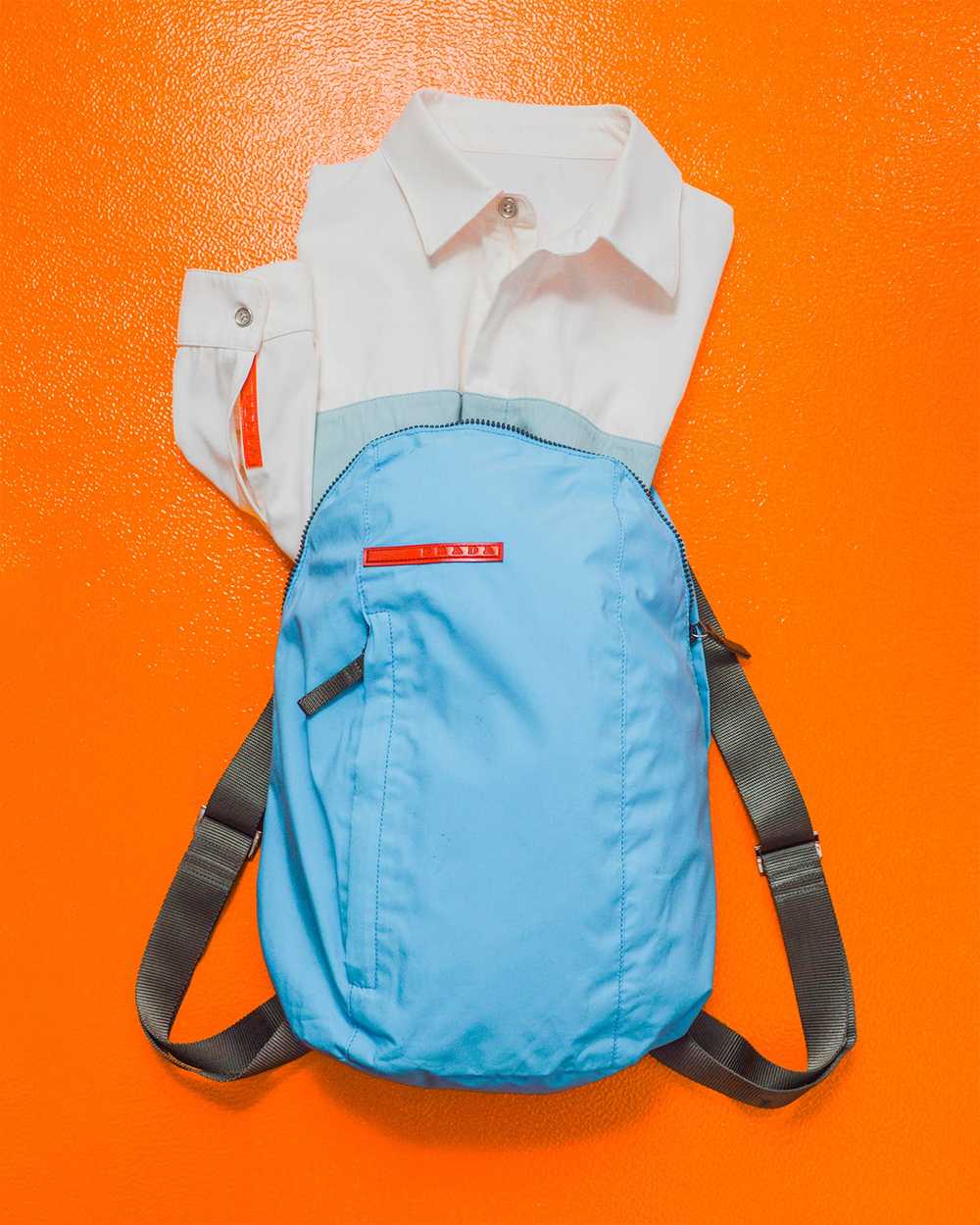 Prada Prada Sport Vintage Baby Blue Small Backpac… - image 1