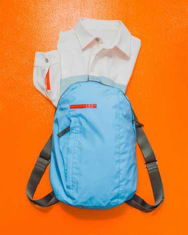 Prada Prada Sport Vintage Baby Blue Small Backpac… - image 1