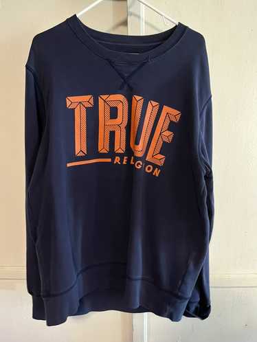 True Religion Orange logo TR sweatshirt