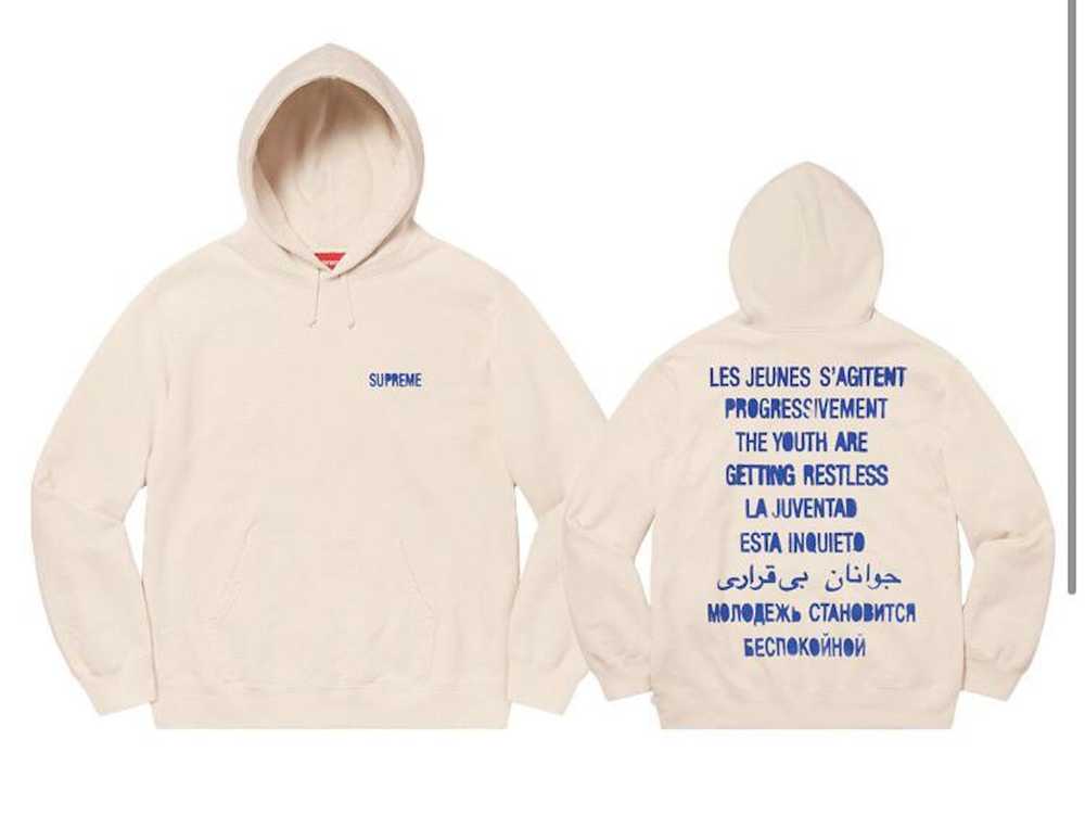 Supreme SS20 Restless Youth Hoodie - image 1