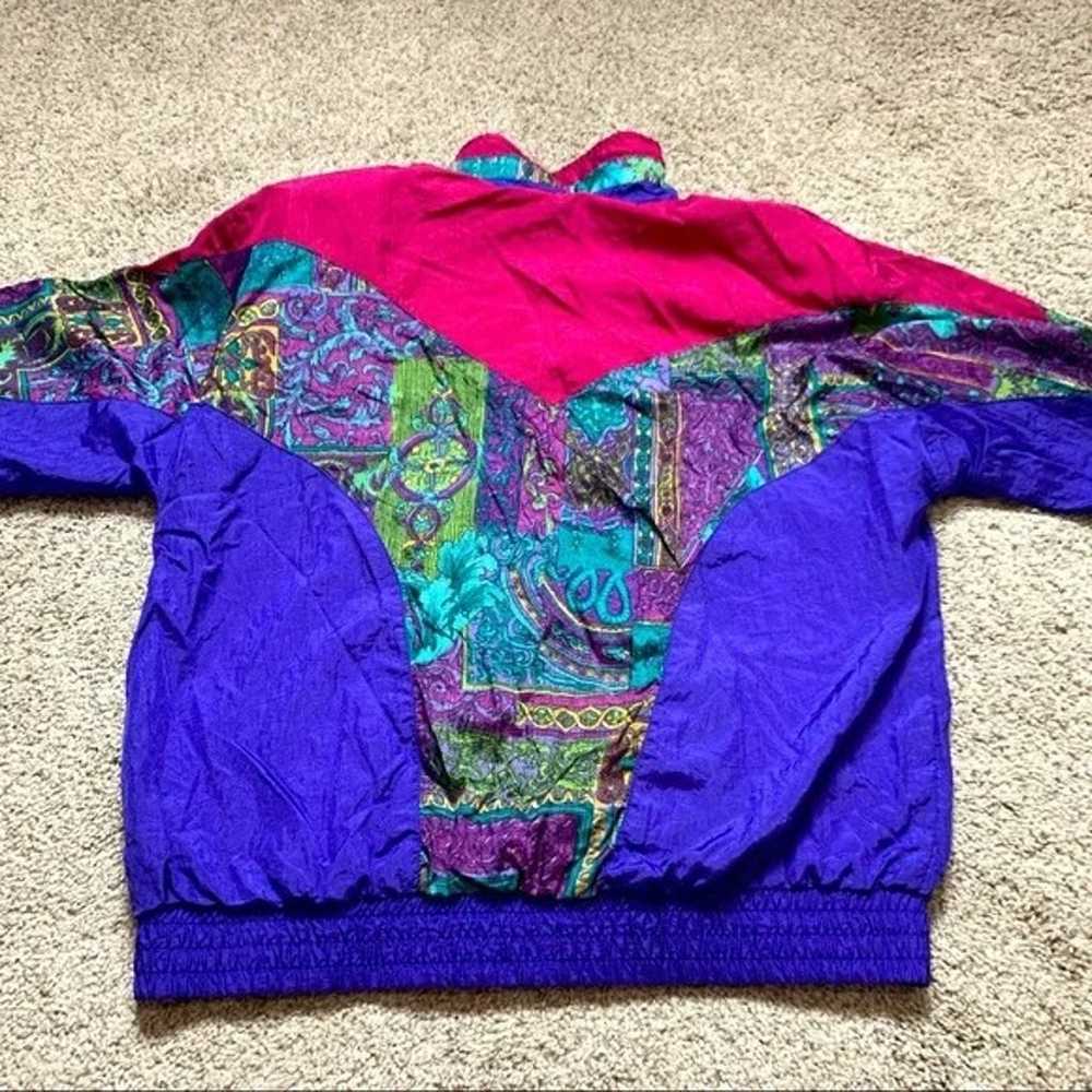 Retro 80s Sunterra Paisley Windbreaker Sz Medium … - image 8