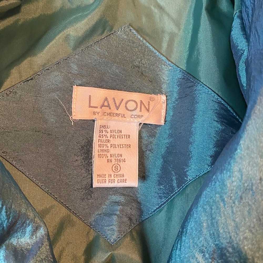 Lavon by Cheerful Corp teal and burgundy zip vint… - image 3