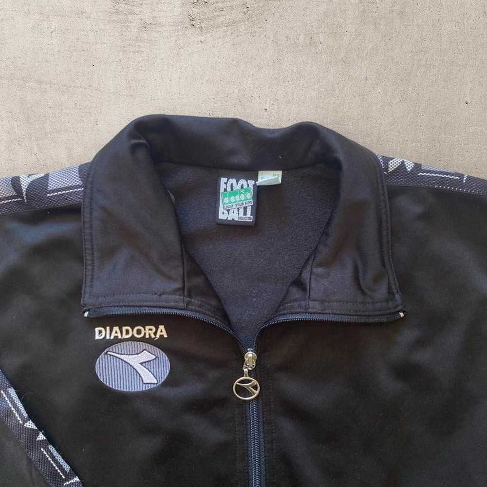 Diadora × Streetwear × Vintage Diadora black trac… - image 2