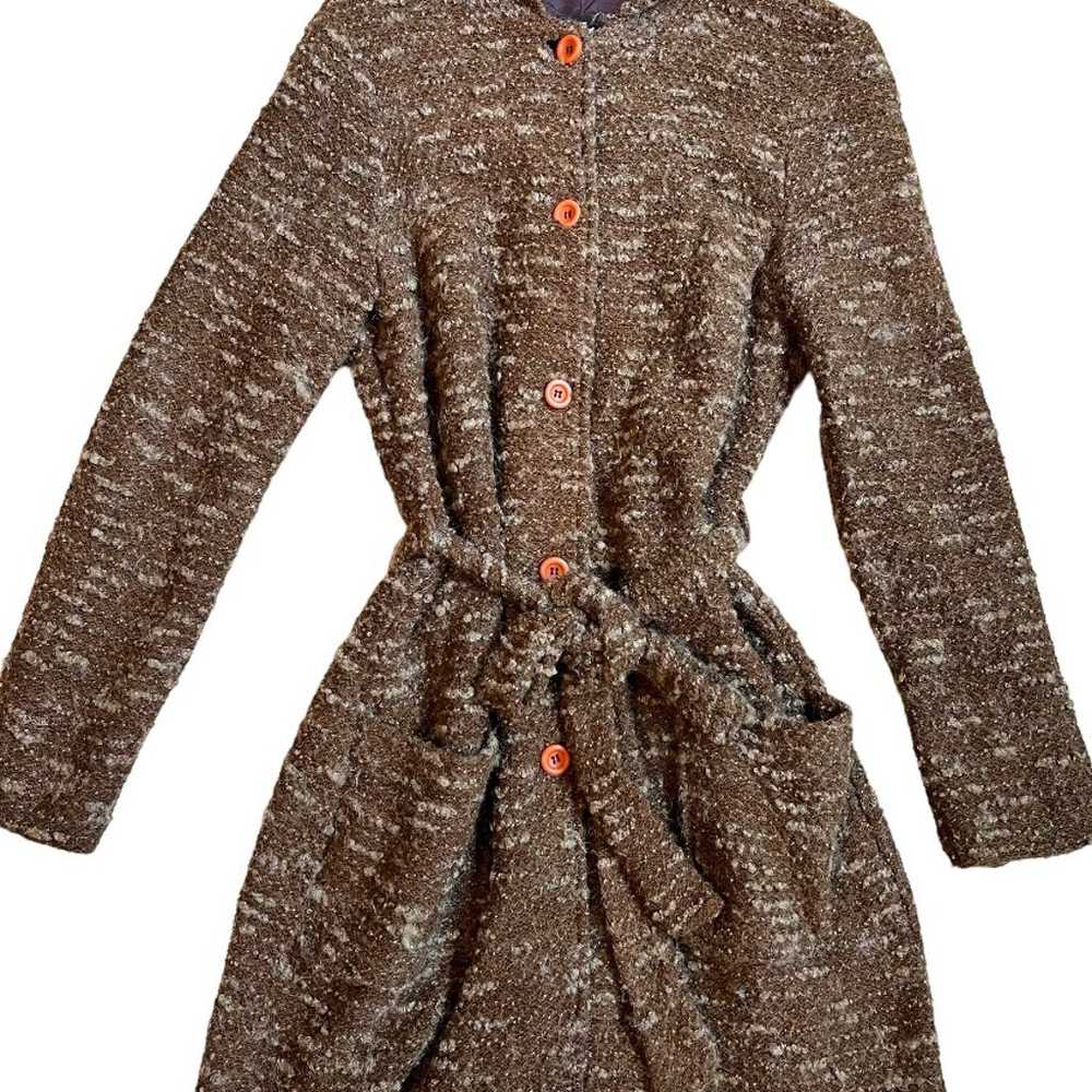 90s Knit Trench Coat - image 2