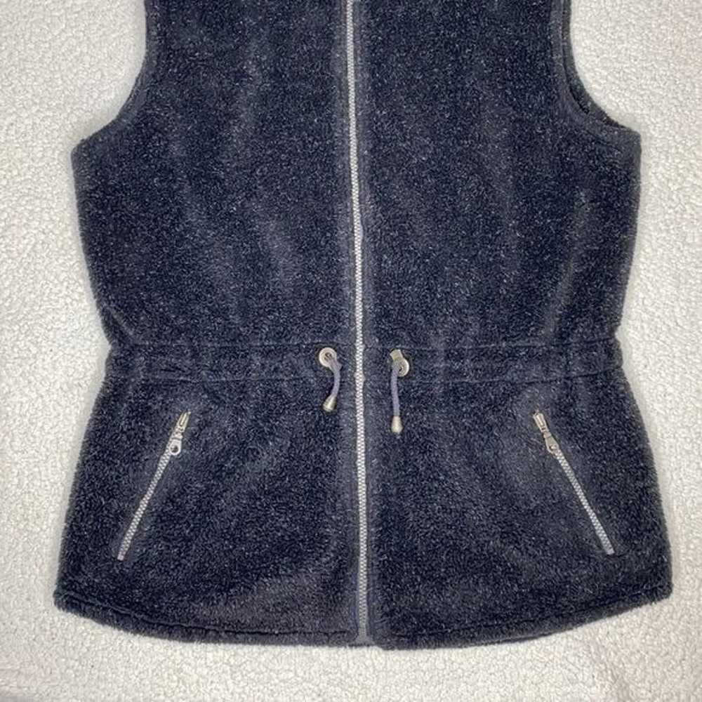 Tsunami Black Fuzzy Fleece Vest: Size Medium - image 3