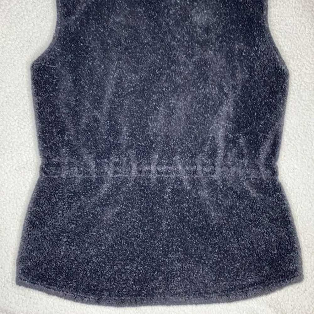 Tsunami Black Fuzzy Fleece Vest: Size Medium - image 5