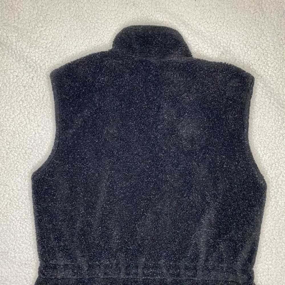 Tsunami Black Fuzzy Fleece Vest: Size Medium - image 6