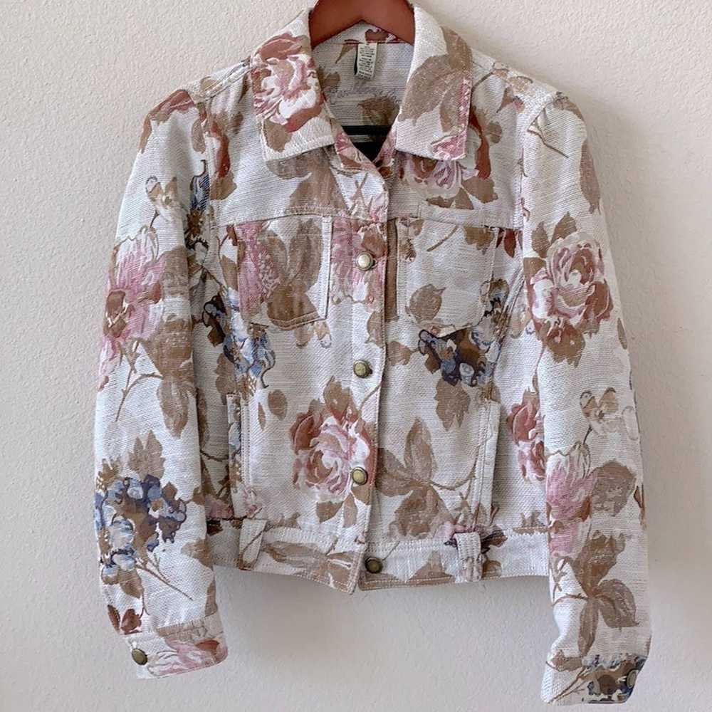 Vintage floral CaribbeanJoe boho jacketM - image 1