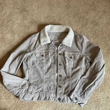 Vintage Corduroy Womens Jacket with Collar - image 1