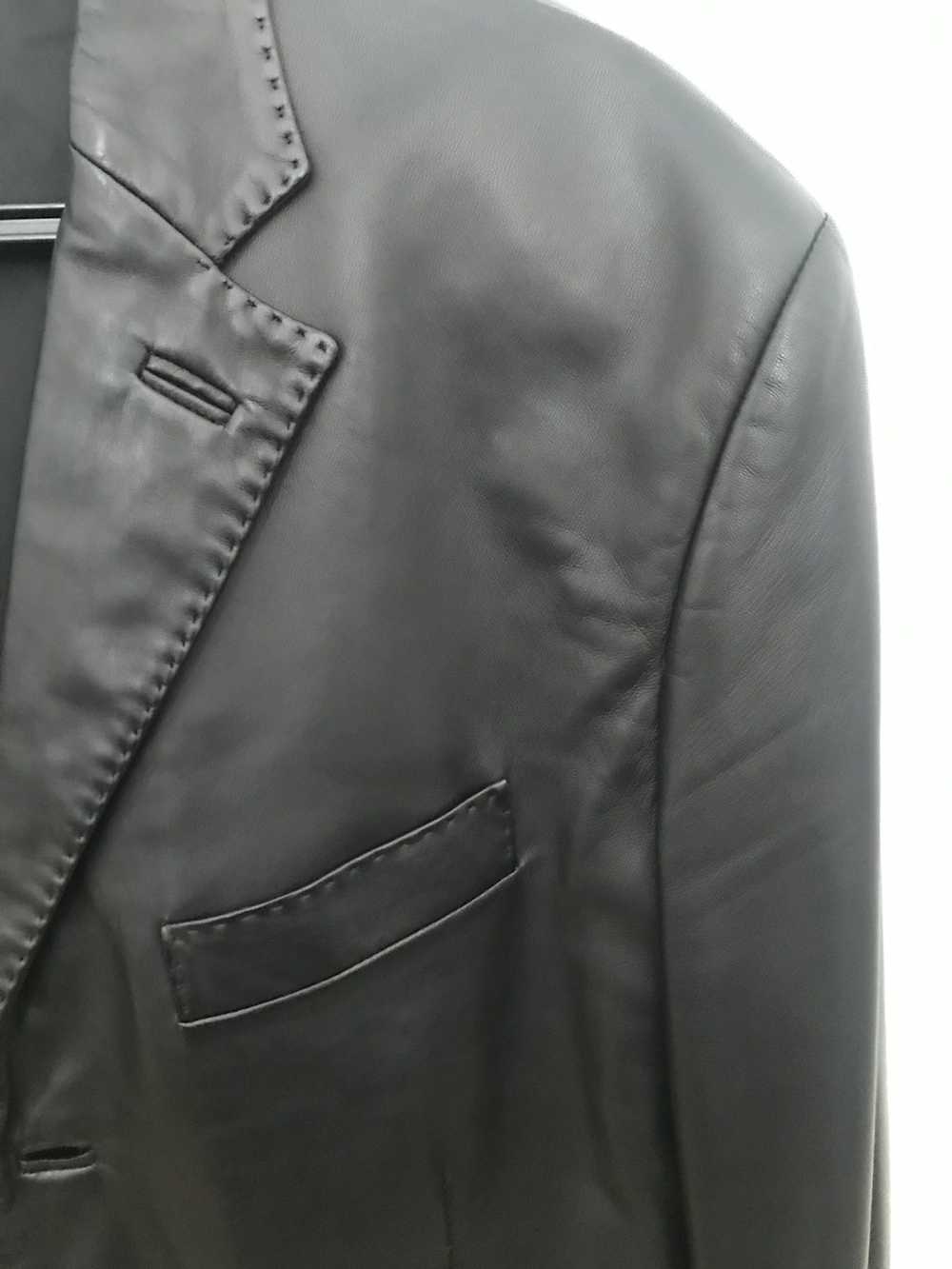 Salvatore Ferragamo Ferragamo soft leather blazer - image 3