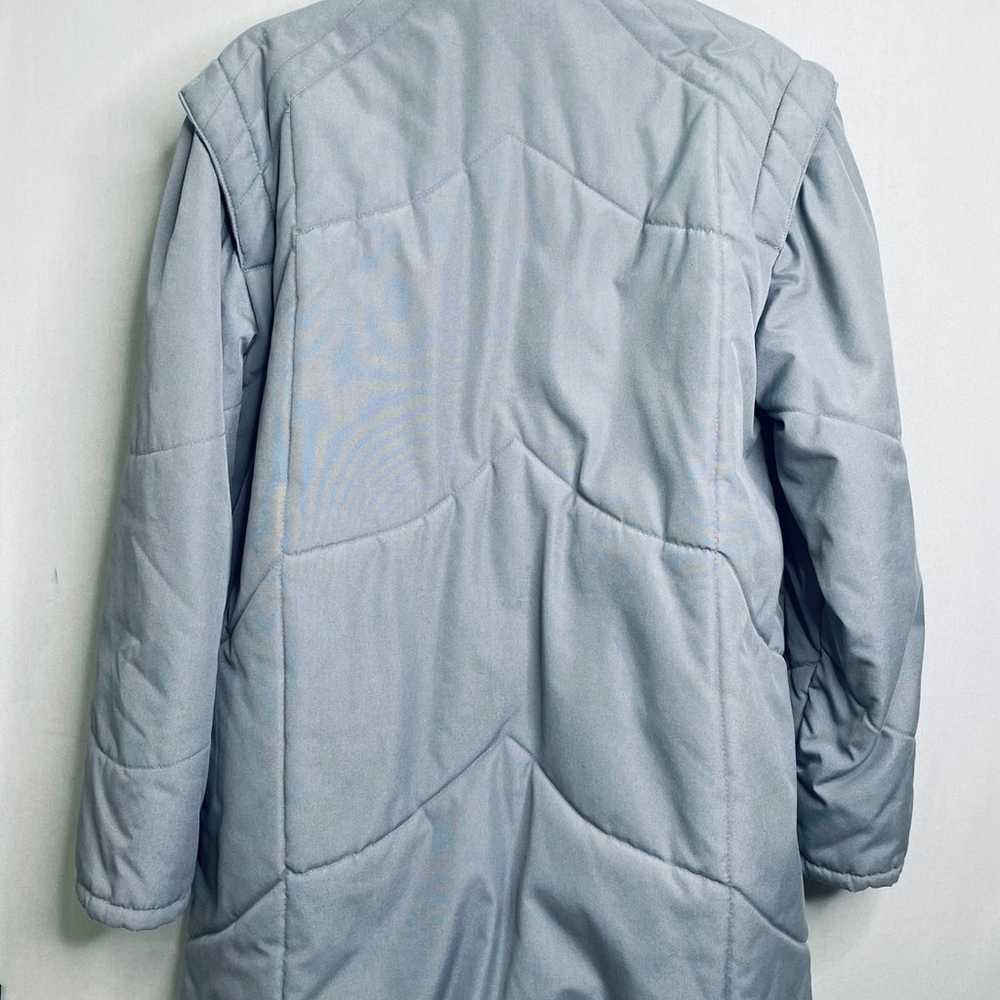 Vintage 80’s grey car puffer coat, Winona Ryder S… - image 2