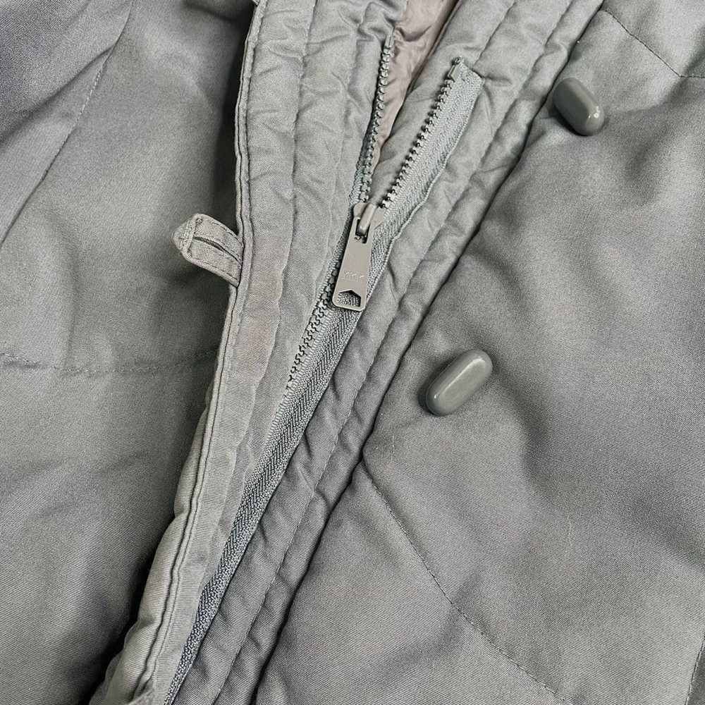 Vintage 80’s grey car puffer coat, Winona Ryder S… - image 5