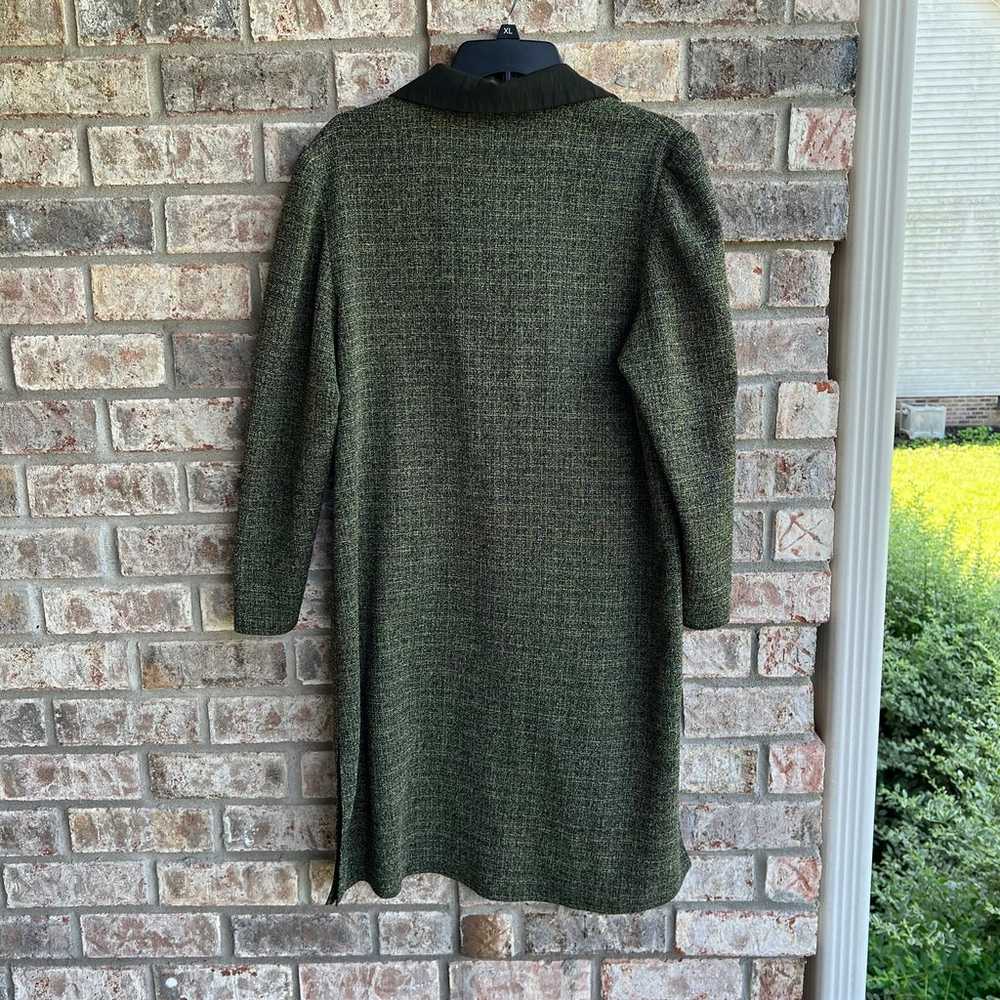 Vintage 60’s green tweed style house coat - image 9