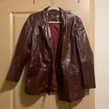 Vintage real leather Etienne Aigner coat - image 1