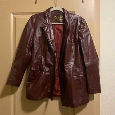 Aigner leather outlet coat