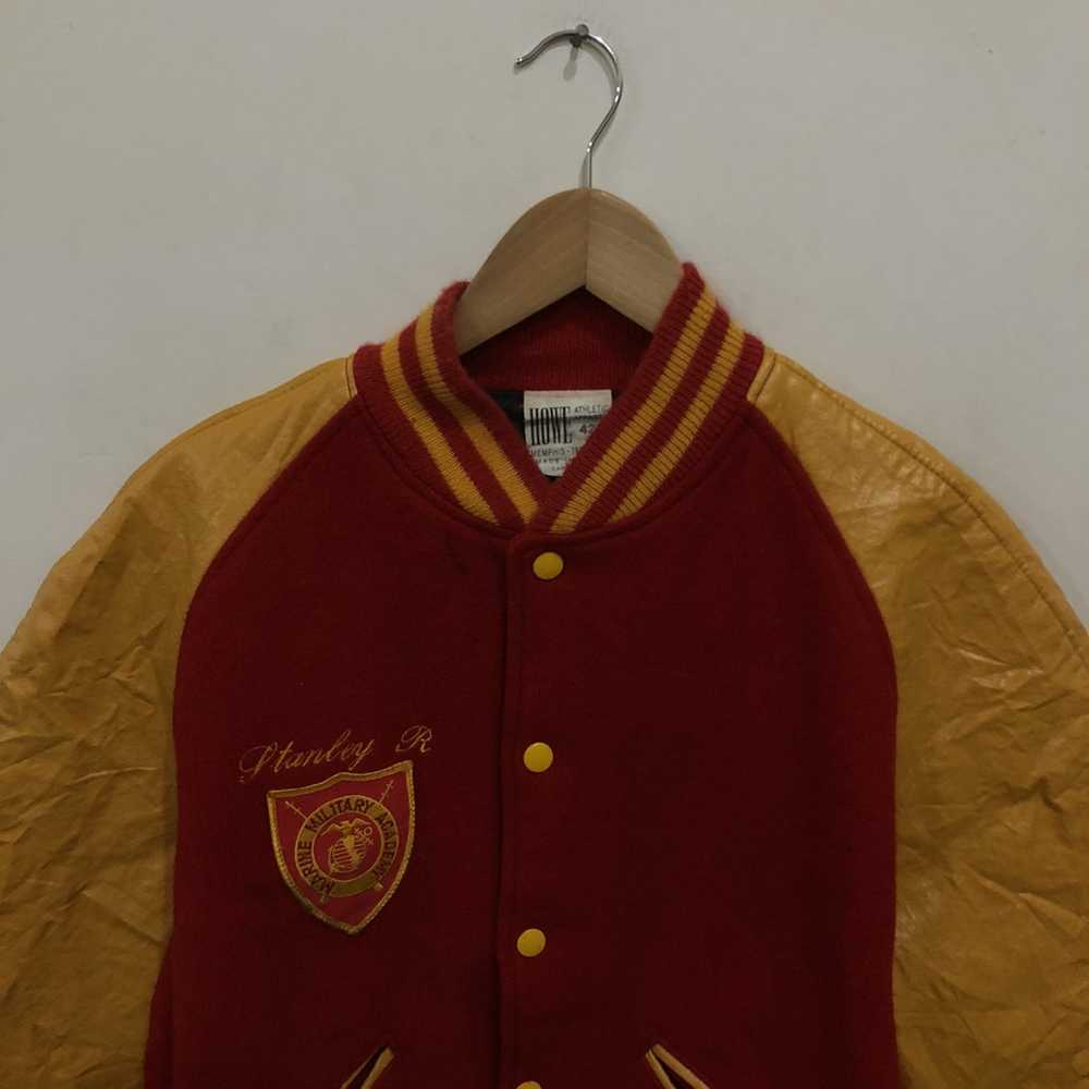 Us Issue × Varsity Jacket × Vintage Vintage Leath… - image 5