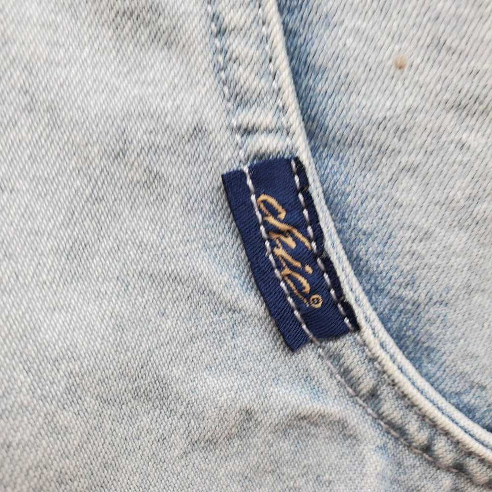 Vintage Chic Light Denim Jean Chambray Embroidere… - image 11