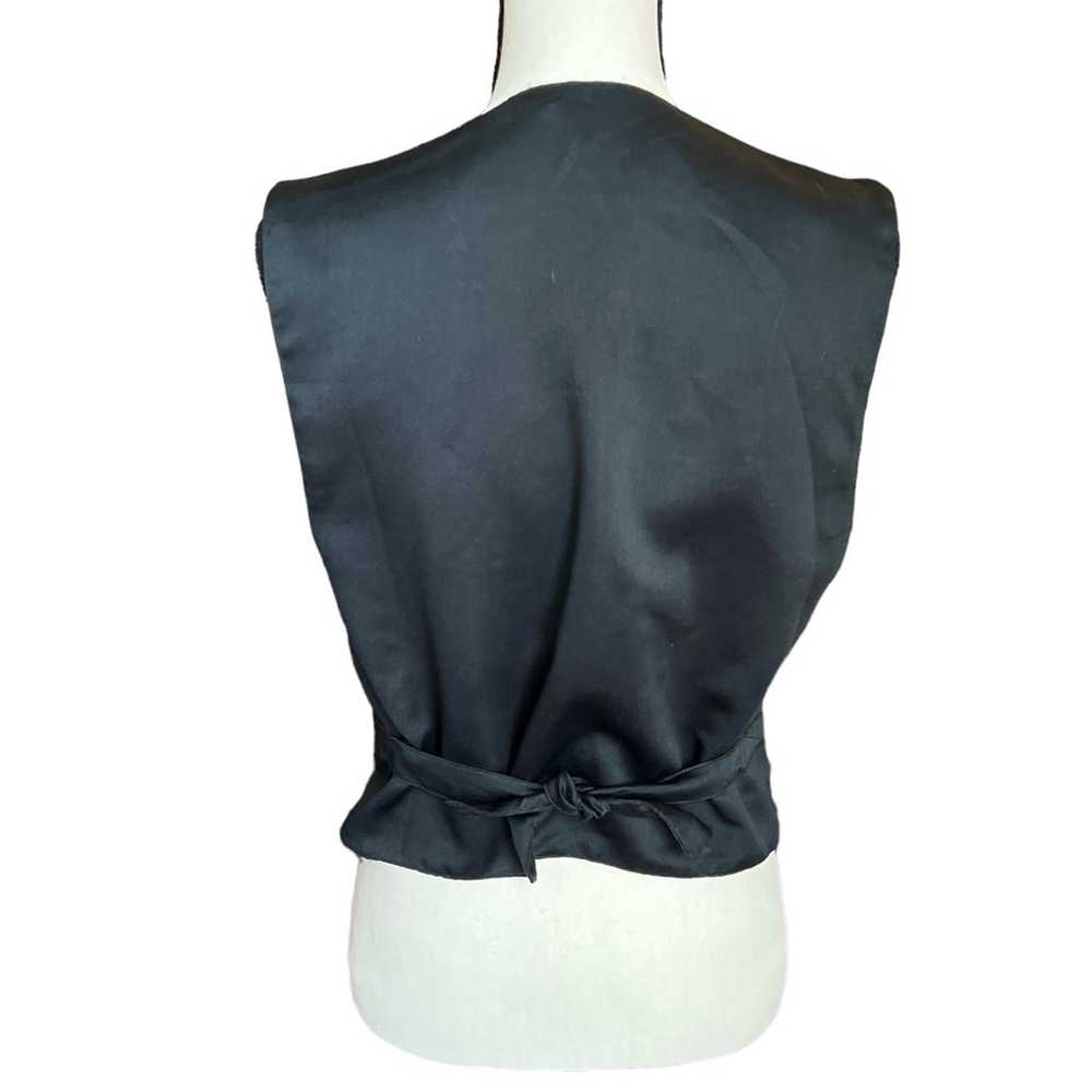 Vintage Ann Tijan For Kenar Abstract Beaded Vest … - image 2