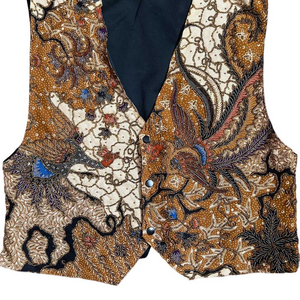 Vintage Ann Tijan For Kenar Abstract Beaded Vest … - image 7