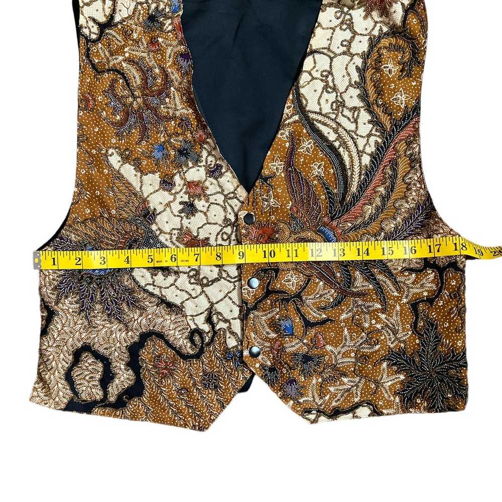 Vintage Ann Tijan For Kenar Abstract Beaded Vest … - image 8