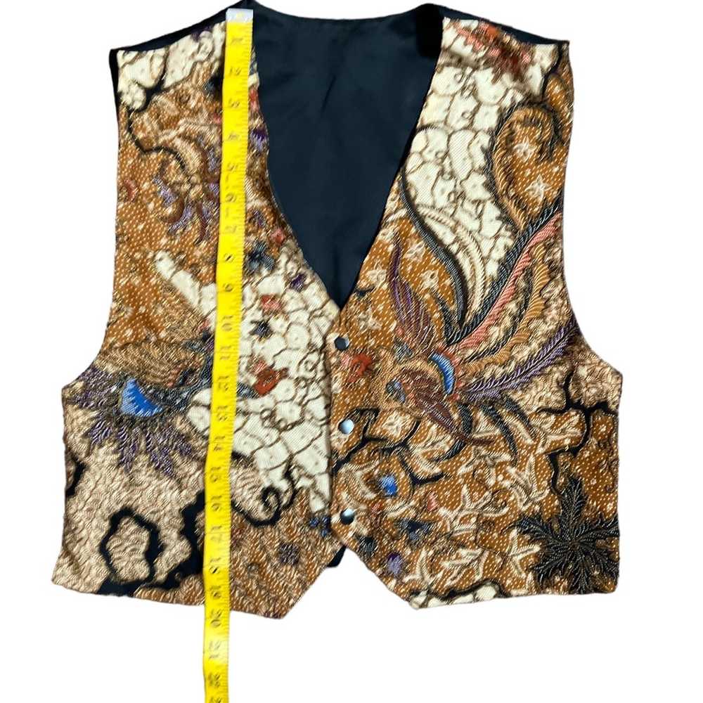 Vintage Ann Tijan For Kenar Abstract Beaded Vest … - image 9