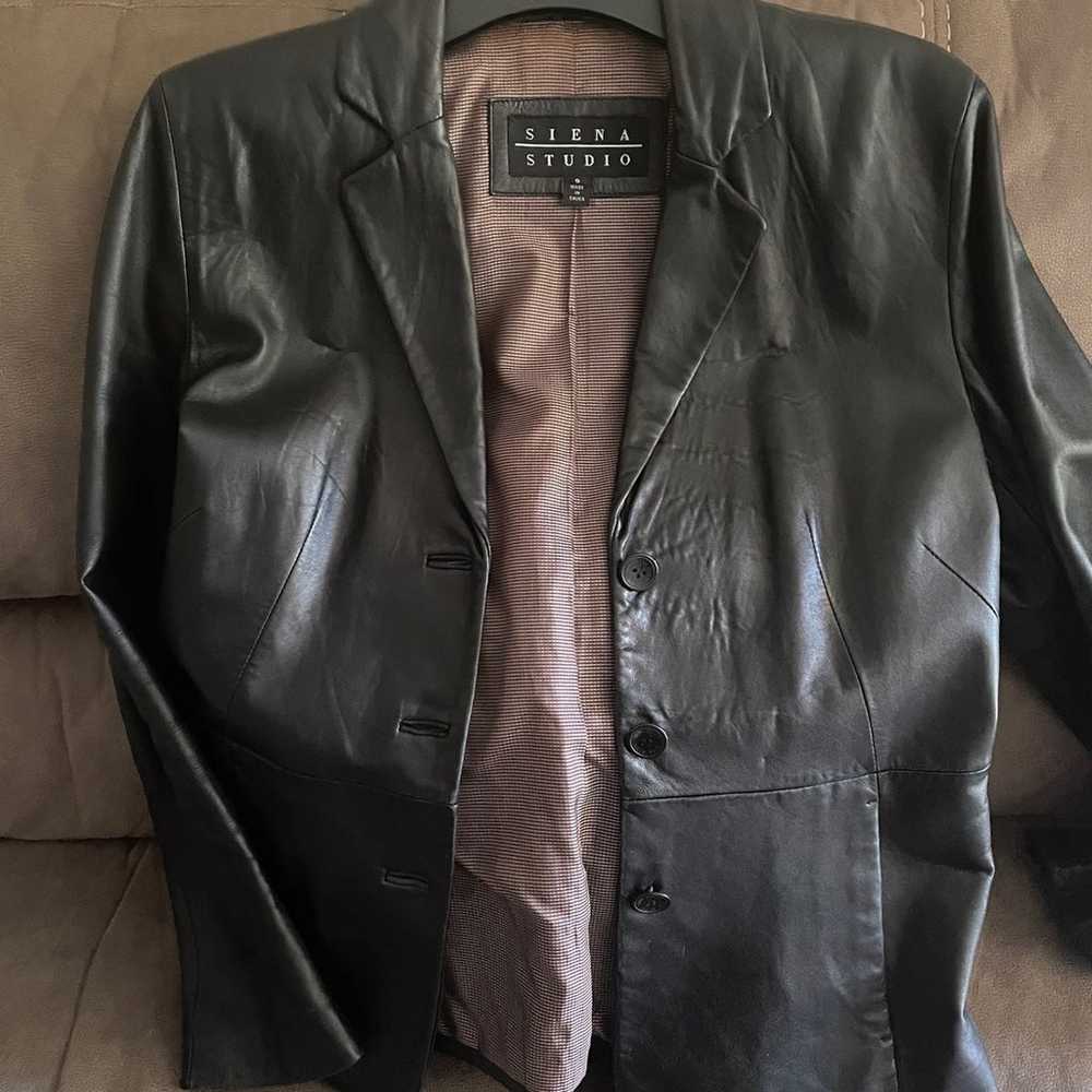 Leather blazer - image 1