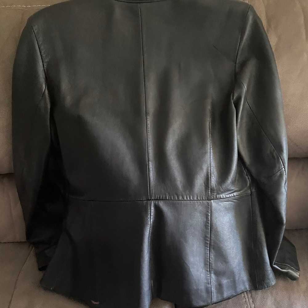 Leather blazer - image 2
