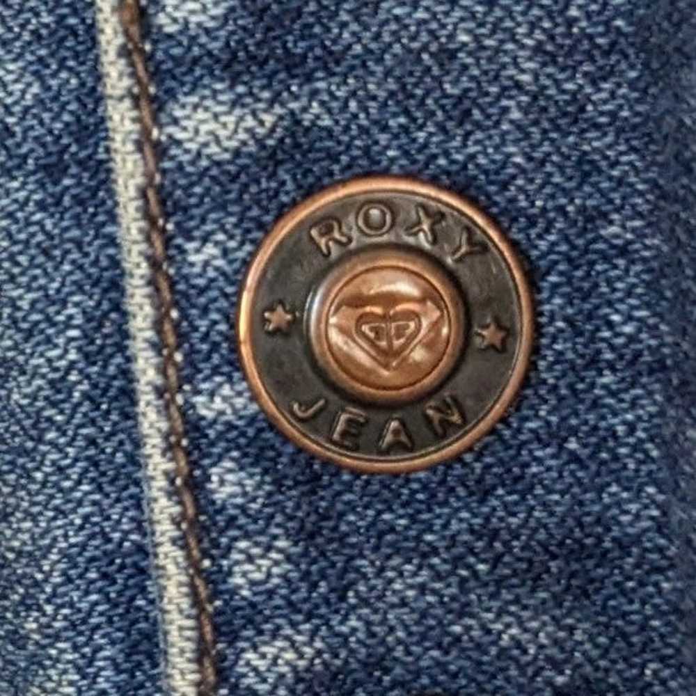 Rare Vintage Roxy Denim Jacket Size M - image 4