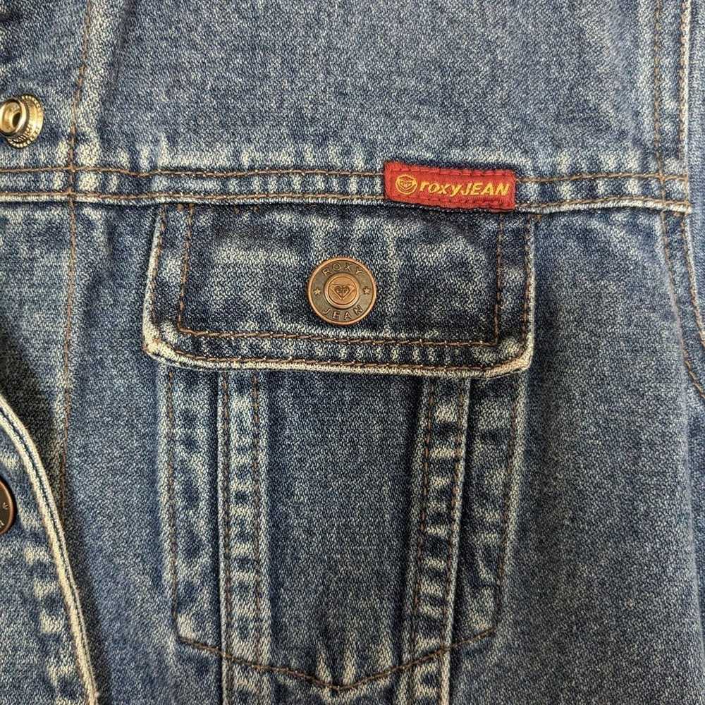 Rare Vintage Roxy Denim Jacket Size M - image 5