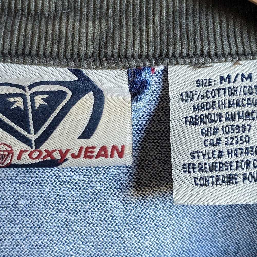 Rare Vintage Roxy Denim Jacket Size M - image 8