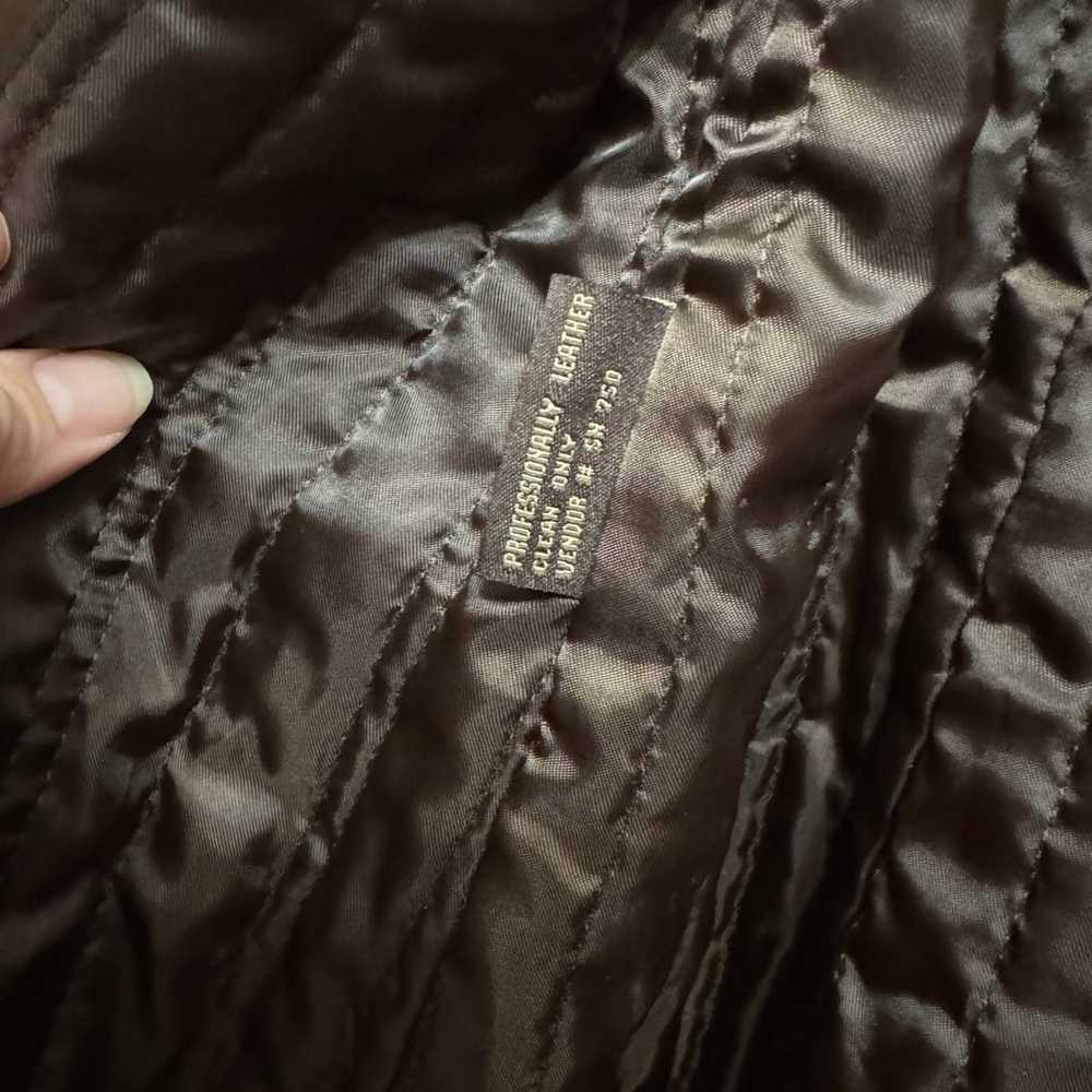 Vintage Guess leather coat women’s medium - image 3