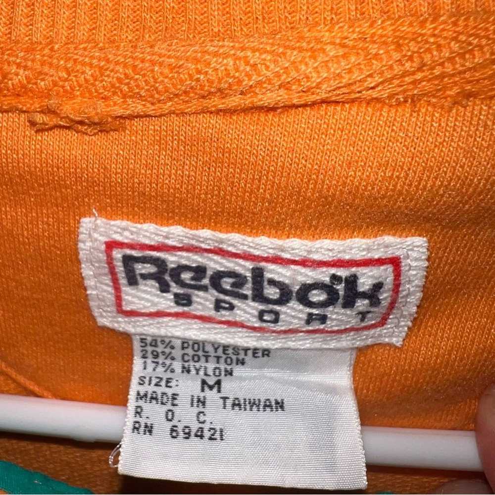 Reebok Sport Vintage Orange Zipper Sweatshirt Jac… - image 10