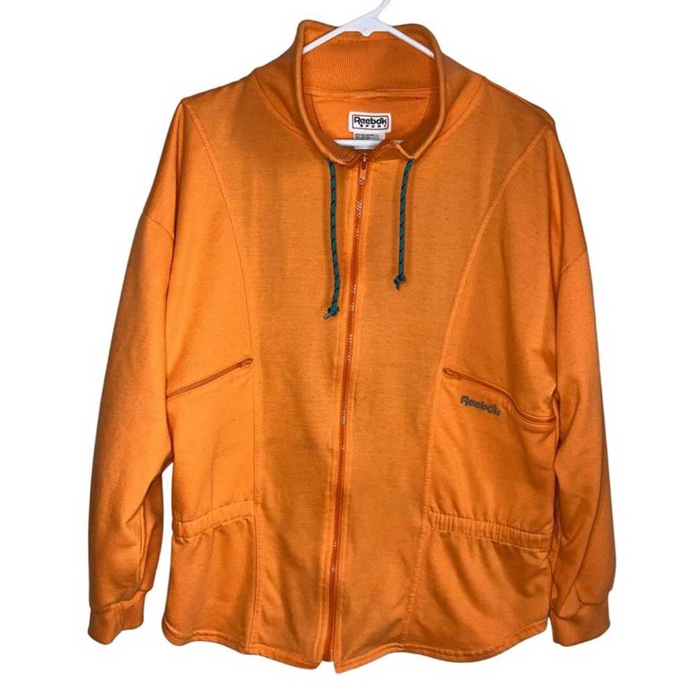 Reebok Sport Vintage Orange Zipper Sweatshirt Jac… - image 2