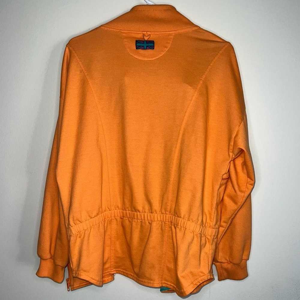 Reebok Sport Vintage Orange Zipper Sweatshirt Jac… - image 3