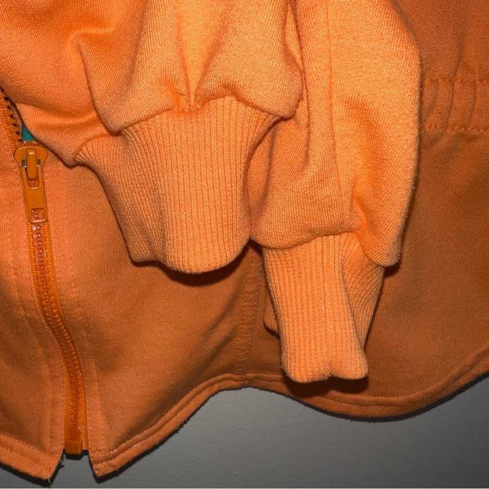 Reebok Sport Vintage Orange Zipper Sweatshirt Jac… - image 6