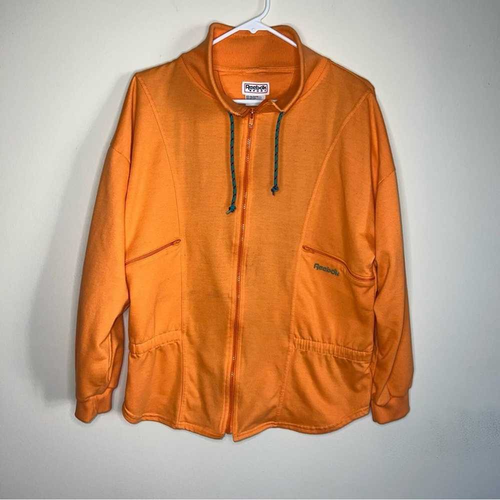 Reebok Sport Vintage Orange Zipper Sweatshirt Jac… - image 8