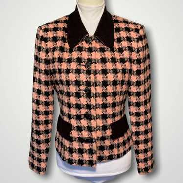 Vintage BJ Fashion Houndstooth Suit Jacket.