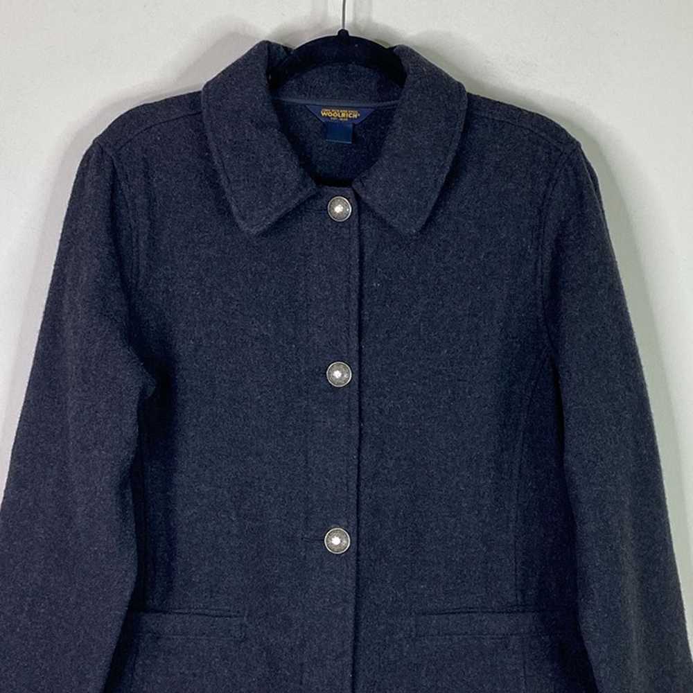Vintage Woolrich Women's Grey Wool Button Front C… - image 4