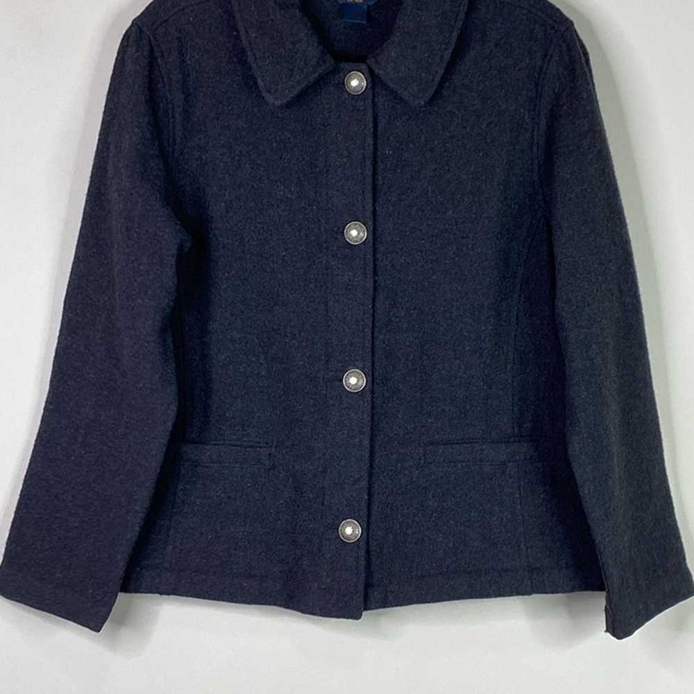 Vintage Woolrich Women's Grey Wool Button Front C… - image 5