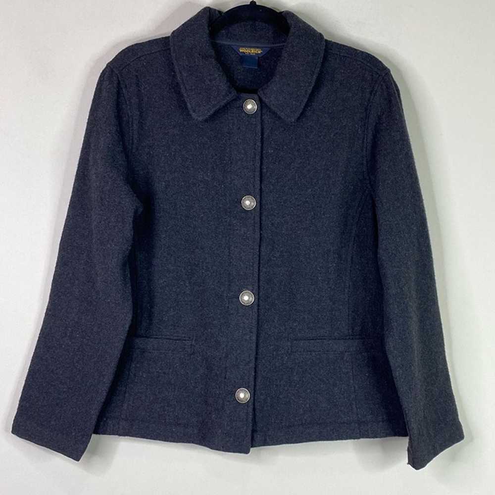 Vintage Woolrich Women's Grey Wool Button Front C… - image 8