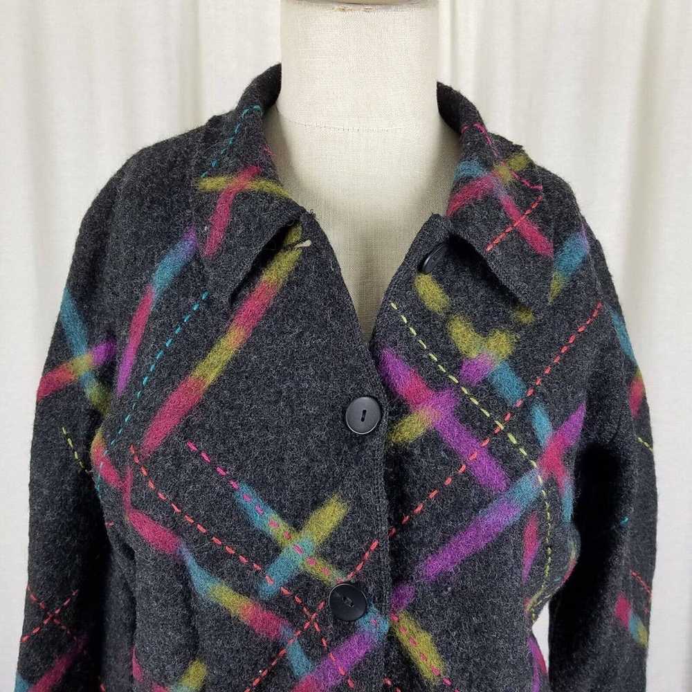 Vintage Talbots 100% Wool Argyle Plaid Blazer Jac… - image 2