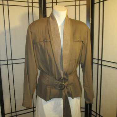 Metropole vintage retro safari style belted jacket
