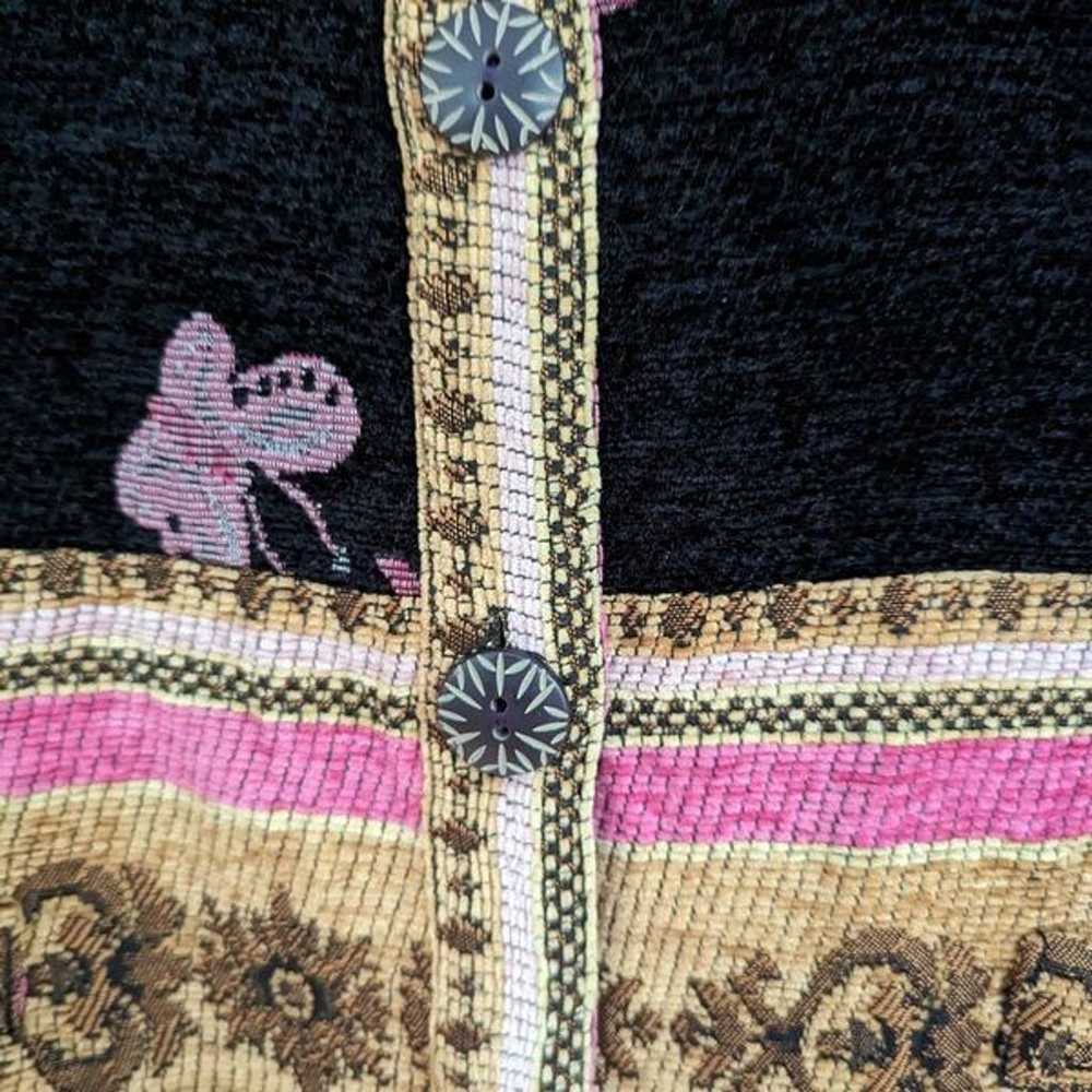 Vintage Robert Louis Butterfly Needlepoint Jacket… - image 5