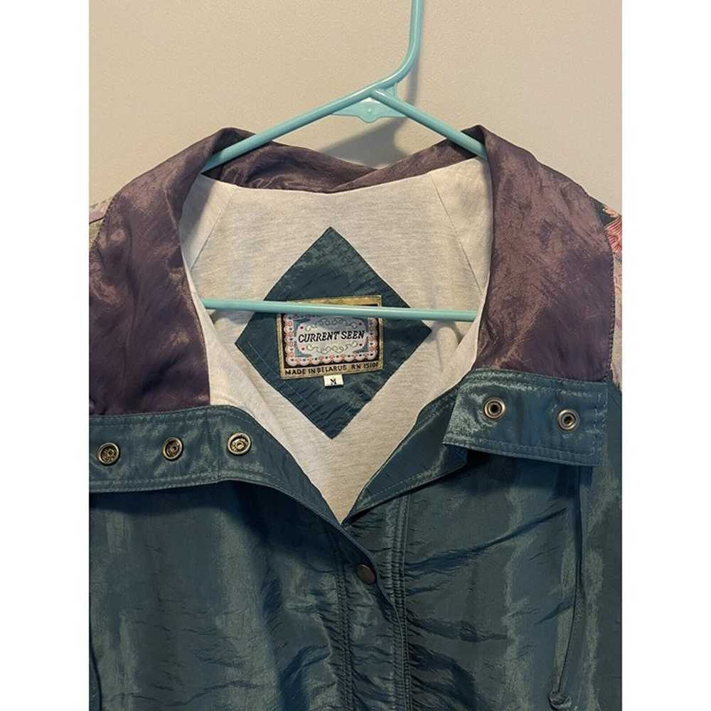 Vintage 80s green Current Seen windbreaker jacket… - image 3
