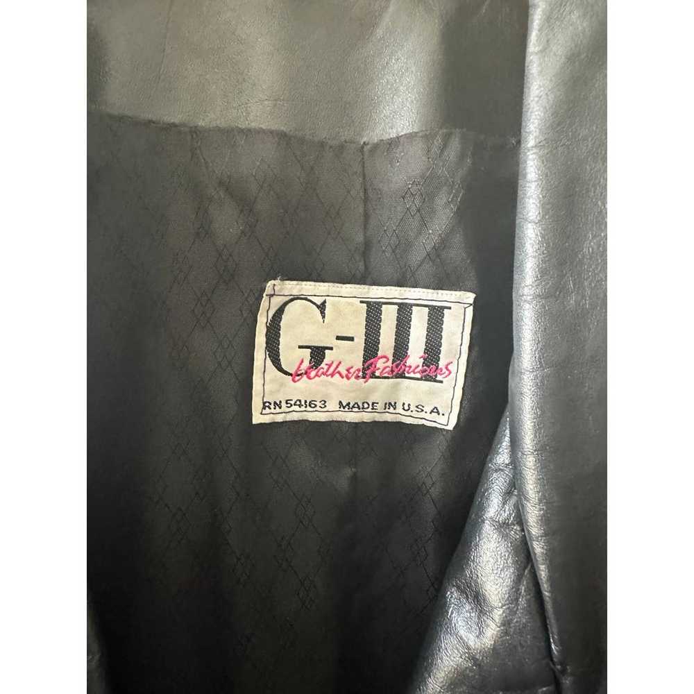 Vintage-1980s Global Identity G-III Oversized Lea… - image 5